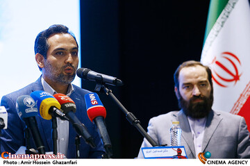اسماعیل آجرلو در نشست خبری ششمین جشنواره بین‌المللی افشای حقوق بشر آمریکایی