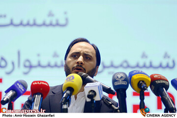 علی بهادری جهرمی در نشست خبری ششمین جشنواره بینالمللی افشای حقوق بشر آمریکایی