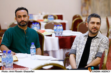 محمدرضا غفاری و نوید محمودی در نوزدهمین جشن مدیران تولید سینمای ایران