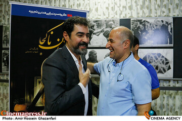 حسین فلاح و شهاب حسینی در مراسم اکران خصوصی فیلم سینمایی مقیمان ناکجا