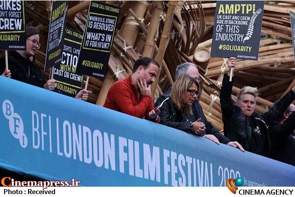 «جشنواره فیلم لندن» با تظاهرات گروهی از کارگران صنعت فیلم آغاز به کار کرد