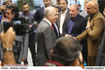 «محمد خزاعی» به همراه «محمدرضا صفایی‌فر» در مراسم افتتاح «پردیس سینمایی رزمال»