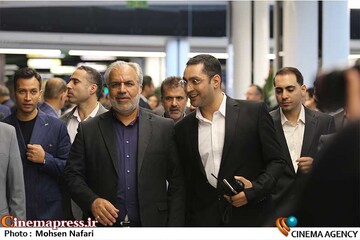 «محمدرضا فرجی» در مراسم افتتاح «پردیس سینمایی رزمال»