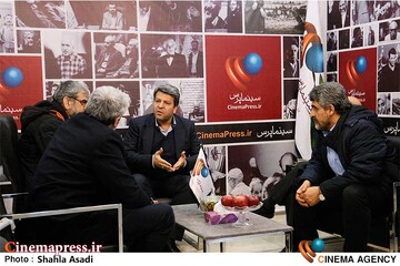 عکس/ غرفه «خبرگزاری سینماپرس» در «بیست و چهارمین نمایشگاه رسانه‌های ایران» -۴