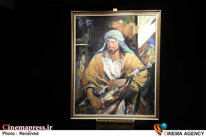 «حسن روحالامین» از تابلو نقاشی «جعفربن ابیطالب» خود رونمایی کرد