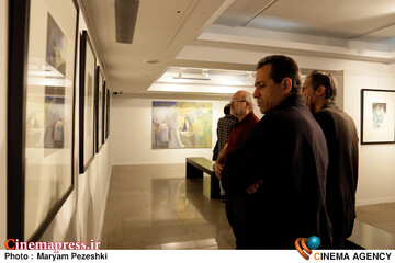 افتتاحییه نمایشگاه آثار طراحی و نقاشی حبیب الله صادقی 23 فروردین 1404