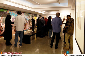افتتاحییه نمایشگاه آثار طراحی و نقاشی حبیب الله صادقی 23 فروردین 1404