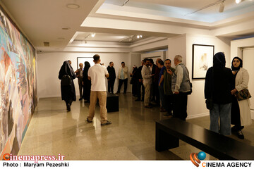 افتتاحییه نمایشگاه آثار طراحی و نقاشی حبیب الله صادقی 23 فروردین 1404