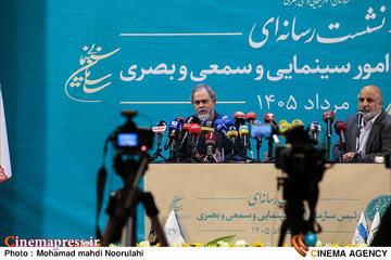 عکس/ نخستین نشست خبری «رئیس سازمان سینمایی»