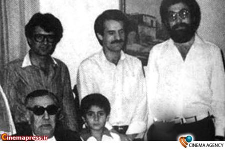 مرحوم پرویز مشکاتیان و محمدرضا شجریان در کنار غلام حسین بنان استاد آواز ایران