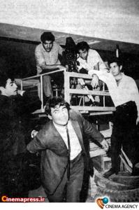 داریوش مهرجویی کارگردان سینمای ایران در پشت صحنه الماس 33